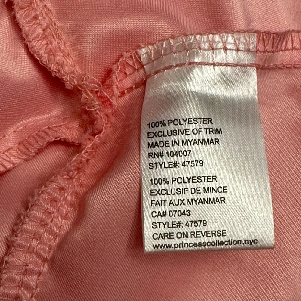 American Princess Pink Tulle Dress Sz 6 Floral Jacquard Jeweled Waist Fancy Gown